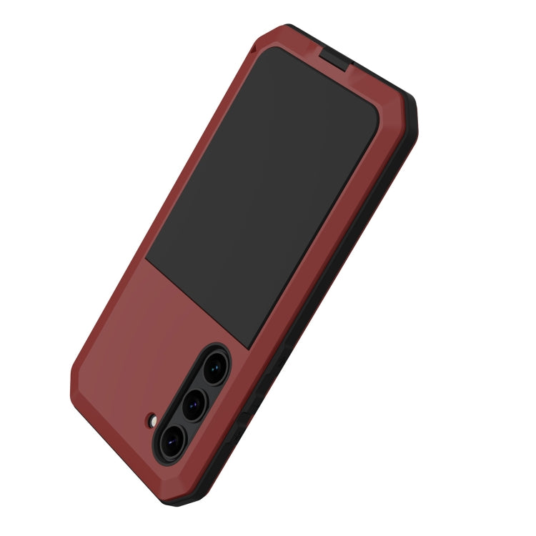 For Samsung Galaxy S23 5G RedPepper 360 Full Body Rugged Metal Water-resistant Phone Case(Red)