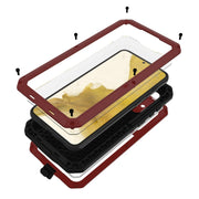 For Samsung Galaxy S23 5G RedPepper 360 Full Body Rugged Metal Water-resistant Phone Case(Red)
