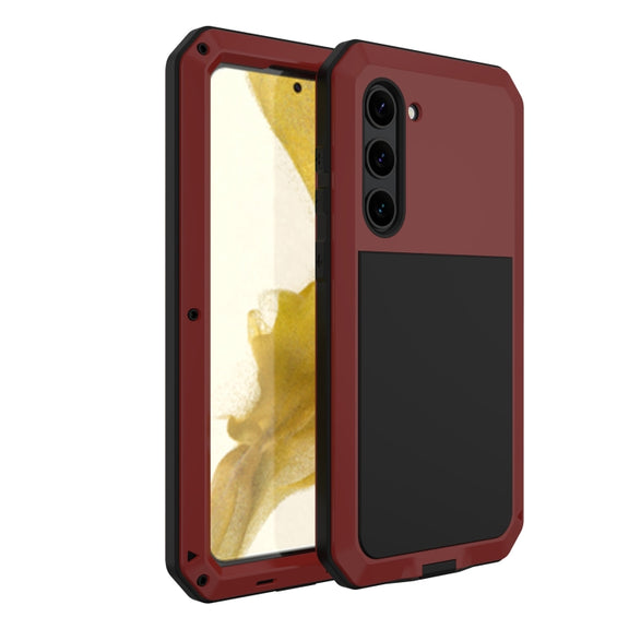 For Samsung Galaxy S23 5G RedPepper 360 Full Body Rugged Metal Water-resistant Phone Case(Red)