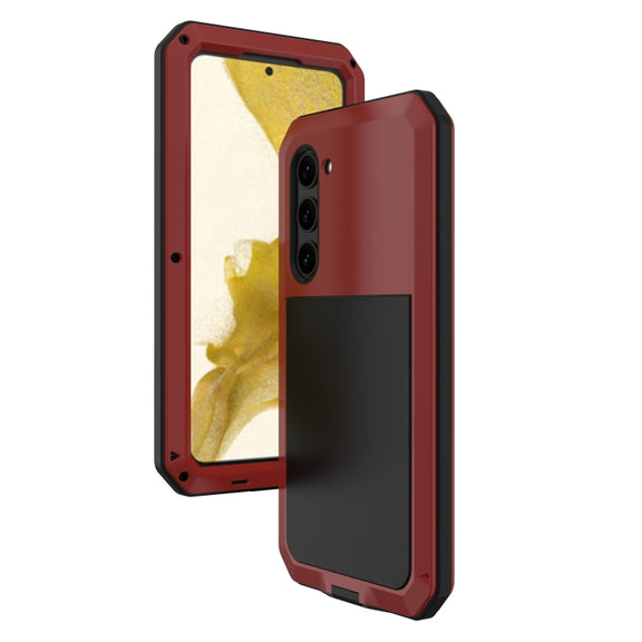 For Samsung Galaxy S23 5G RedPepper 360 Full Body Rugged Metal Water-resistant Phone Case(Red)