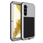 For Samsung Galaxy S23 5G RedPepper 360 Full Body Rugged Metal Life Water-resistant Phone Case(Silver)