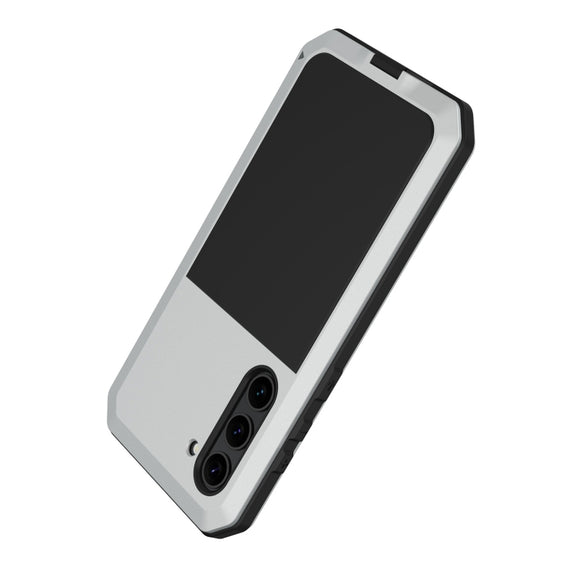 For Samsung Galaxy S23 5G RedPepper 360 Full Body Rugged Metal Life Water-resistant Phone Case(Silver)