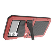 For Samsung Galaxy Z Flip4 RedPepper 360 Full Body Rugged Metal Life Water-resistant Phone Case (Red)