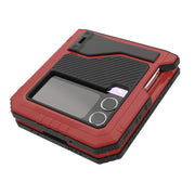 For Samsung Galaxy Z Flip4 RedPepper 360 Full Body Rugged Metal Life Water-resistant Phone Case (Red)