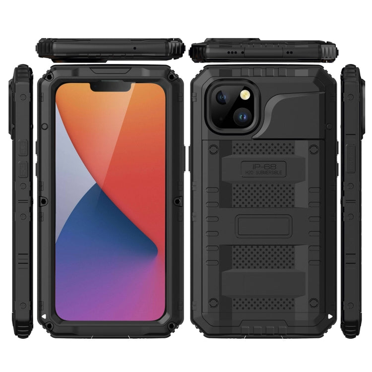 For iPhone 14 RedPepper Wolf 360 Full Body Rugged Life Waterproof Phone Case(Black) - iPhone 14 Cases by RedPepper | Online Shopping South Africa | PMc TechLife | Buy Now Pay Later Mobicred