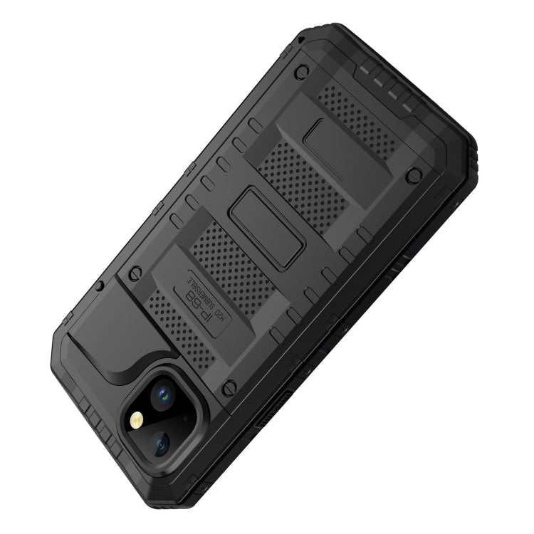 For iPhone 14 RedPepper Wolf 360 Full Body Rugged Life Water-resistant Phone Case(Black)