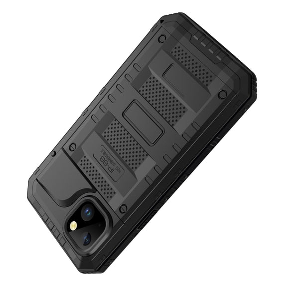 For iPhone 14 Plus RedPepper Wolf 360 Full Body Rugged Life Water-resistant Phone Case(Black)