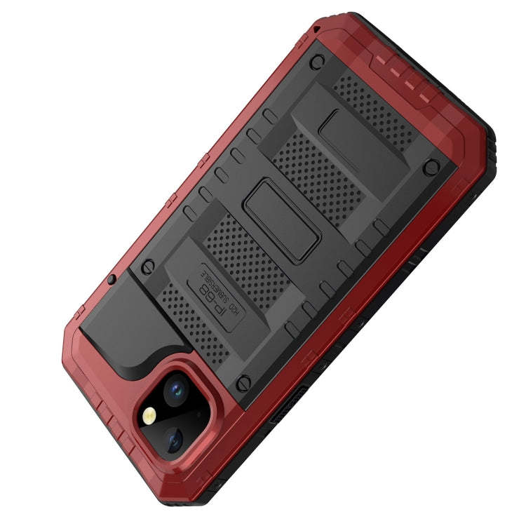 For iPhone 14 Plus RedPepper Wolf 360 Full Body Rugged Life Waterproof Phone Case(Red) - iPhone 14 Plus Cases by RedPepper | Online Shopping South Africa | PMc TechLife | Buy Now Pay Later Mobicred