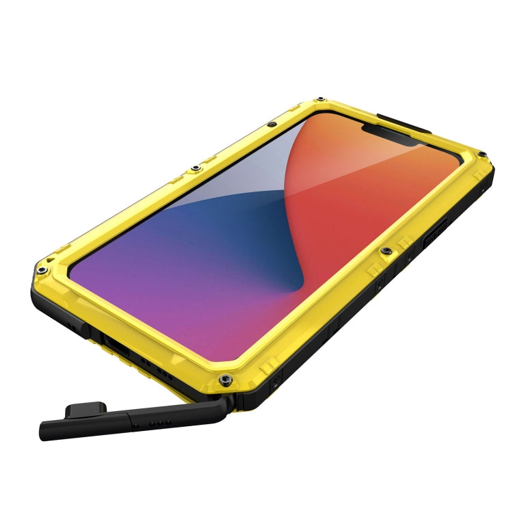 For iPhone 14 Plus RedPepper Wolf 360 Full Body Rugged Life Water-resistant Phone Case(Yellow)