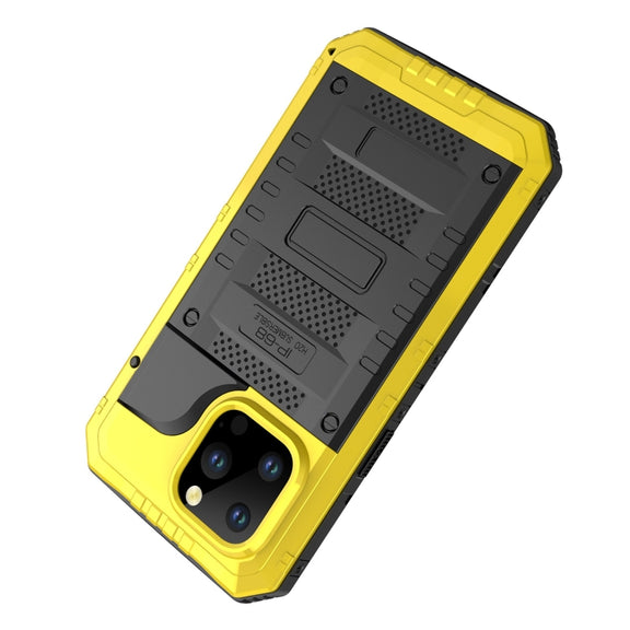 For iPhone 14 Pro RedPepper Wolf 360 Full Body Rugged Life Water-resistant Phone Case(Yellow)