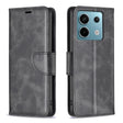 For Xiaomi Redmi Note 13 Pro 4G Global Lambskin Texture Pure Color Flip Leather Phone Case(Black) - Note 13 Pro Cases by PMC TechLife | Online Shopping South Africa | PMC TechLife | Buy Now Pay Later Mobicred