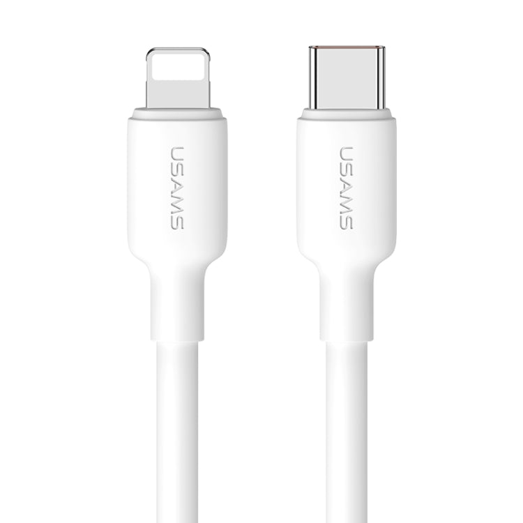 USAMS US-SJ612 U84 PD20W USB-C / Type-C to 8 Pin Charging Data Cable, Cable Length:3m(White) - free shipping - PMC Jewellery - Order now!