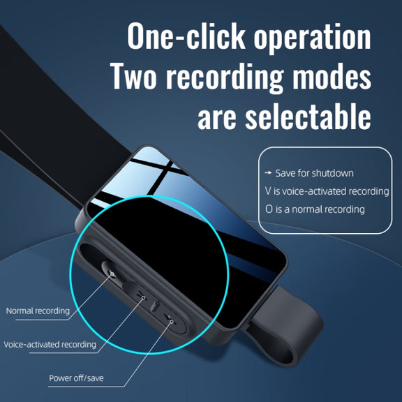 JNN K5 Voice Recorder with Lanyard, Capacity:32GB(Grey)