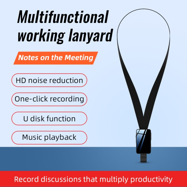 JNN K5 Voice Recorder with Lanyard, Capacity:64GB(Grey) - Recording Pen by PMC TechLife | Online Shopping South Africa | PMC TechLife | Buy Now Pay Later Mobicred