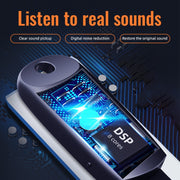 JNN S26 Smart Digital Noise Canceling Voice Recorder with Lanyard, Capacity:8GB(Black)