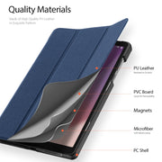 For Lenovo Tab M8 4th Gen DUX DUCIS Domo Series Magnetic Flip Leather Tablet Case(Blue)