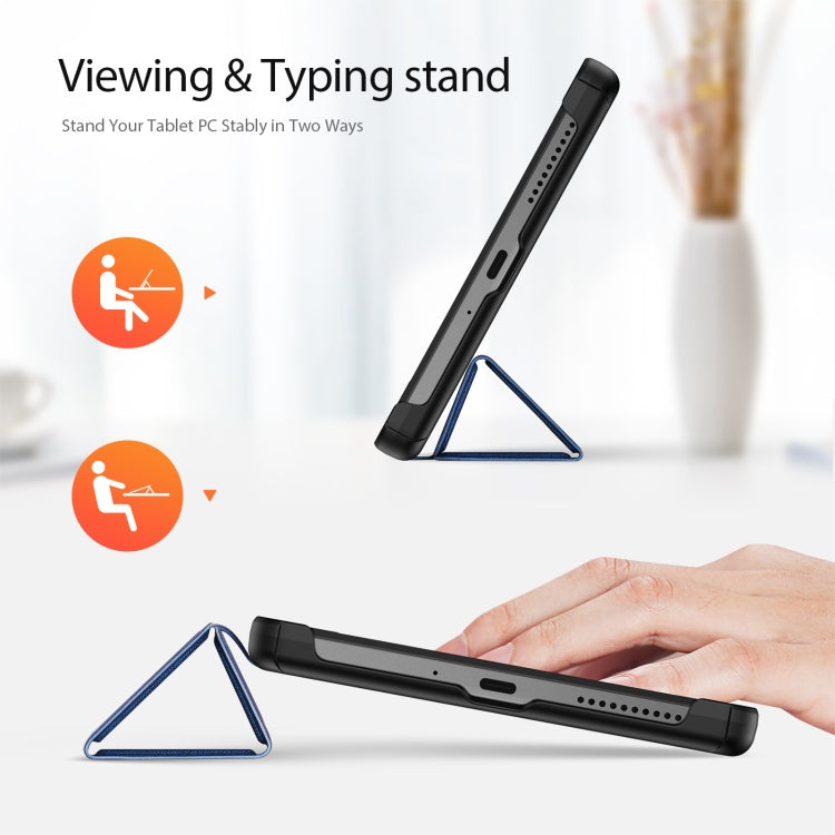 For Lenovo Tab M8 4th Gen DUX DUCIS Domo Series Magnetic Flip Leather Tablet Case(Blue) - free shipping - PMC Jewellery - Order now!