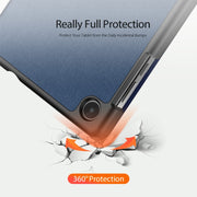 For Lenovo Tab M8 4th Gen DUX DUCIS Domo Series Magnetic Flip Leather Tablet Case(Blue)