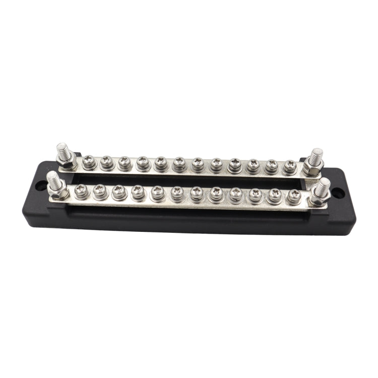 CP-3023-02 150A 12-48V RV Yacht Double-row 12-way Busbar(Black) - Booster Cable & Clip by PMC TechLife | Online Shopping South Africa | PMC TechLife | Buy Now Pay Later Mobicred