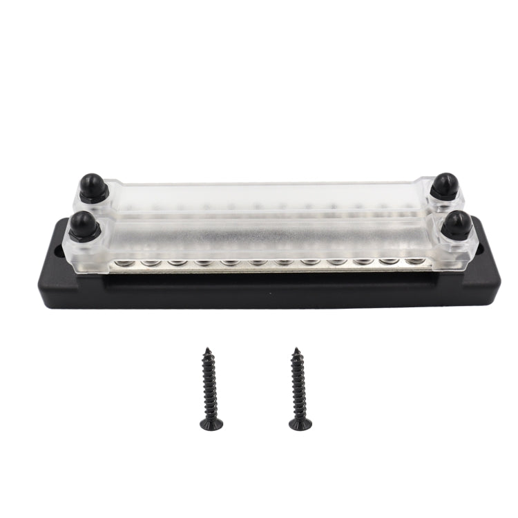 CP-3023-02 150A 12-48V RV Yacht Double-row 12-way Busbar(Black) - Booster Cable & Clip by PMC TechLife | Online Shopping South Africa | PMC TechLife | Buy Now Pay Later Mobicred