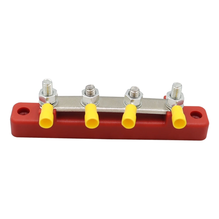CP-3118 150A 12-48V RV Yacht Single-row 2-way Busbar with 4pcs Terminals(Red) - Booster Cable & Clip by PMC TechLife | Online Shopping South Africa | PMC TechLife | Buy Now Pay Later Mobicred