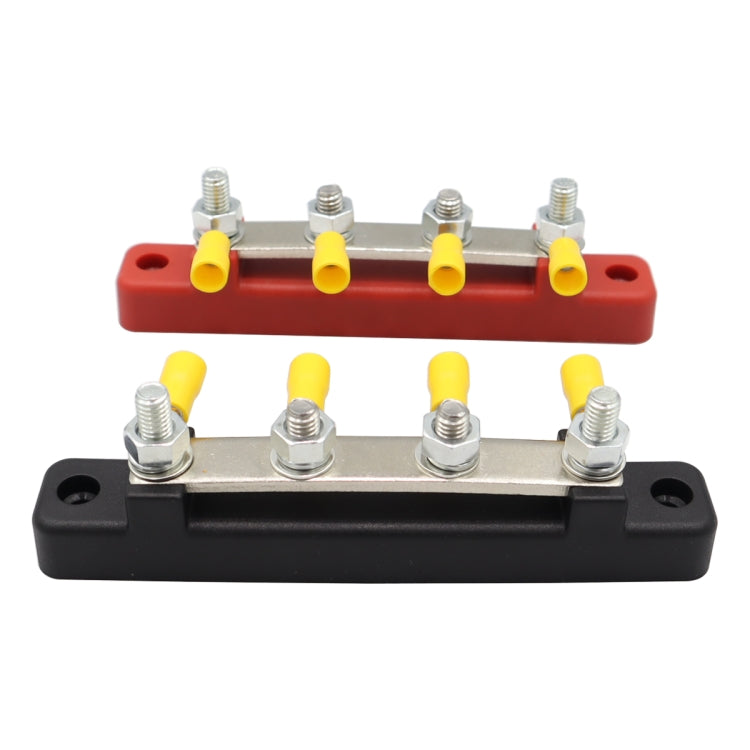 CP-3120 1 Pair 150A 12-48V RV Yacht Single-row 2-way Busbar with 8pcs Terminals(Black + Red) - Booster Cable & Clip by PMC TechLife | Online Shopping South Africa | PMC TechLife | Buy Now Pay Later Mobicred