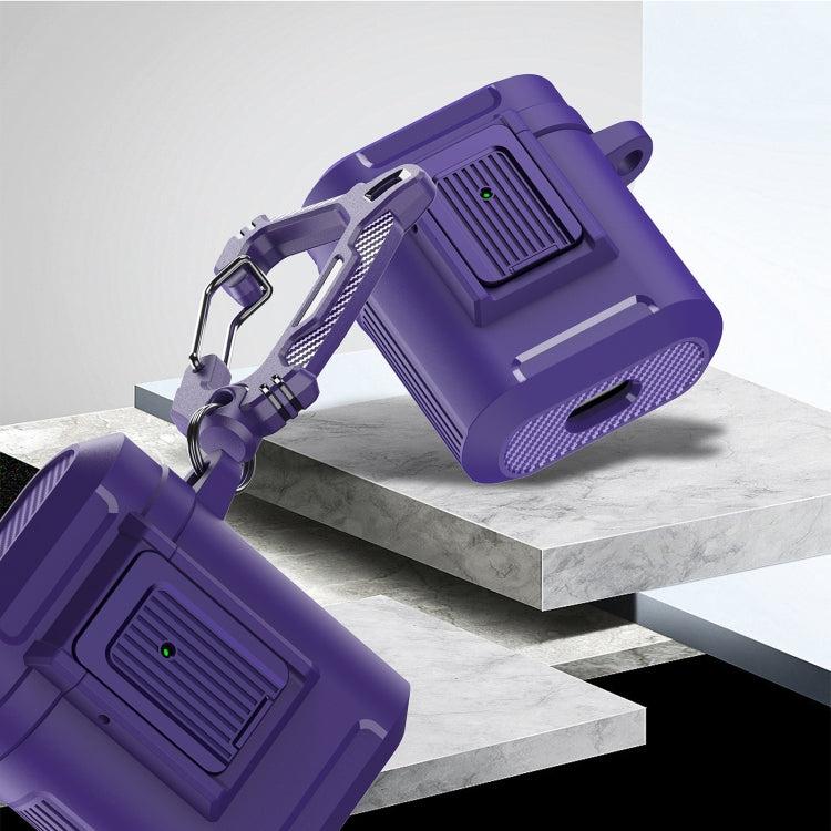 For AirPods 1 / 2 Earphone TPU + PC Protective Case(Black) - For AirPods 1/2 by PMC Jewellery | Online Shopping South Africa | PMC Jewellery | Buy Now Pay Later Mobicred