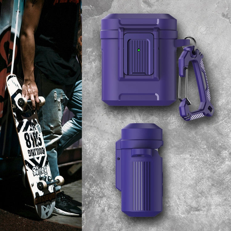 For AirPods 1 / 2 Earphone TPU + PC Protective Case(Black) - For AirPods 1/2 by PMC Jewellery | Online Shopping South Africa | PMC Jewellery | Buy Now Pay Later Mobicred