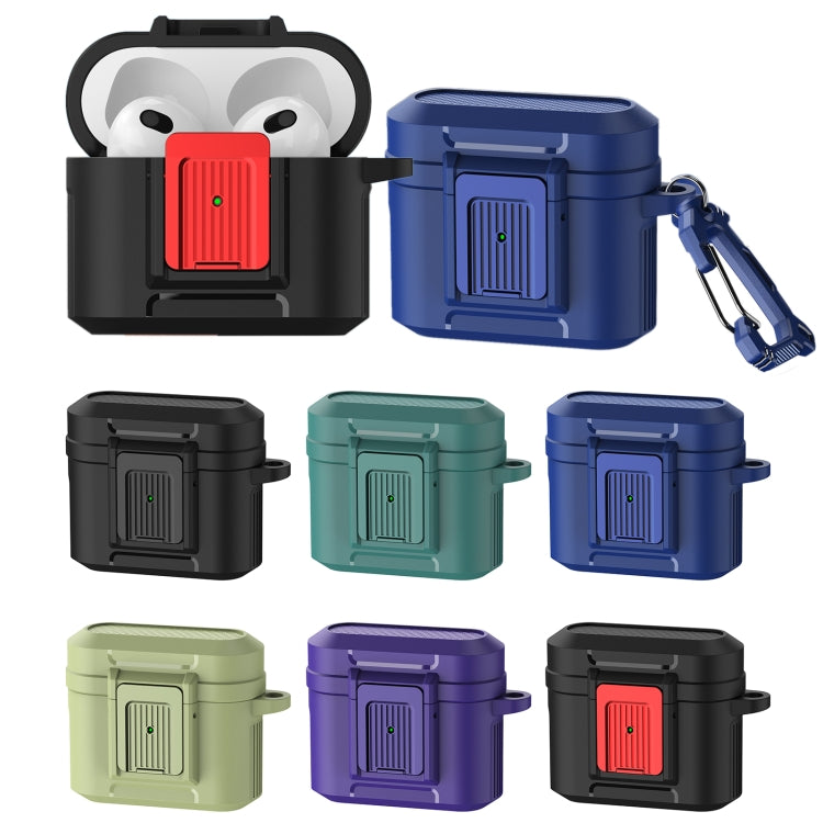 For AirPods 3 Earphone TPU + PC Protective Case(Dark Green) - For AirPods 3 by PMC Jewellery | Online Shopping South Africa | PMC Jewellery | Buy Now Pay Later Mobicred