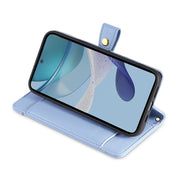 For Motorola Moto G53 5G/G13 4G/G23 4G Sheep Texture Cross-body Zipper Wallet Leather Phone Case(Blue)