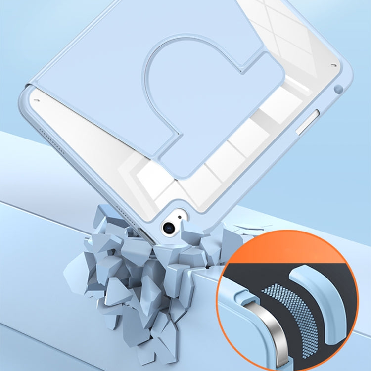 2 in 1 Acrylic Split Rotating Leather Tablet Case For iPad Air 13 2025 / 2024 / iPad Pro 12.9 2022 / 2020 / 2021 / 2018(Pink) - iPad Pro 12.9 (2022/2021) Cases by PMC TechLife | Online Shopping South Africa | PMC TechLife | Buy Now Pay Later Mobicred