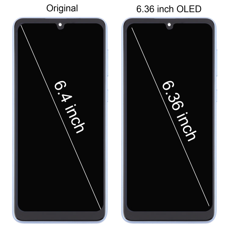 For Samsung Galaxy A33 5G SM-A336 6.36 inch OLED LCD Screen Digitizer Full Assembly with Frame (Blue) - free shipping - PMc TechLife - Order now!