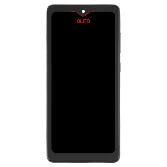 6.36 inch OLED LCD Screen for Samsung Galaxy A72 SM-A725 6.33 inch Digitizer Full Assembly with Frame(Black)