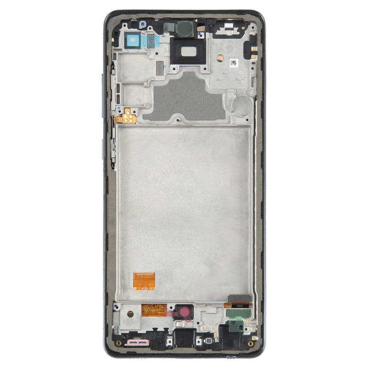 6.36 inch OLED LCD Screen for Samsung Galaxy A72 SM-A725 6.33 inch Digitizer Full Assembly with Frame(Black)