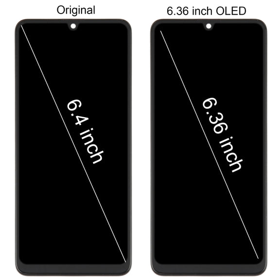 For Samsung Galaxy M32 SM-M325 OLED LCD Screen Digitizer Full Assembly with Frame