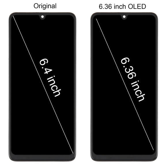 For Samsung Galaxy M22 SM-M225 OLED LCD Screen Digitizer Full Assembly with Frame