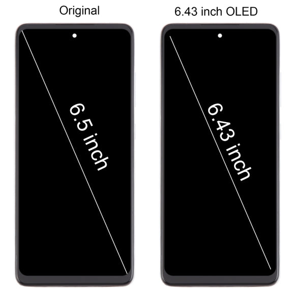For Samsung Galaxy A52 4G SM-A525 6.43 inch OLED LCD Screen Digitizer Full Assembly with Frame (White)