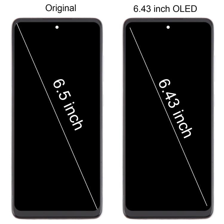For Samsung Galaxy A52 4G SM-A525 6.43 inch OLED LCD Screen Digitizer Full Assembly with Frame (White)