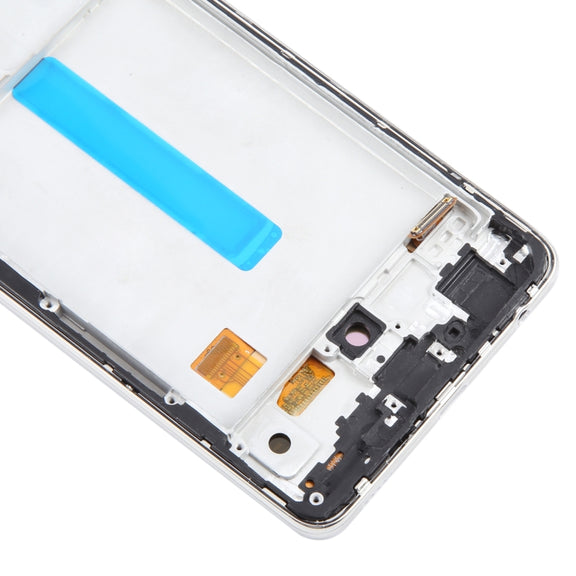 For Samsung Galaxy A52 4G SM-A525 6.43 inch OLED LCD Screen Digitizer Full Assembly with Frame (White)