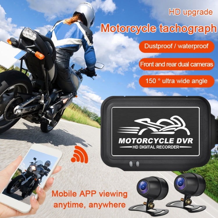 SE3 Dual AHD 1080P Waterproof HD Motorcycle DVR Without Screen, Support TF Card / Cycling Video / Parking Monitoring - free shipping - PMC Jewellery - Order now!