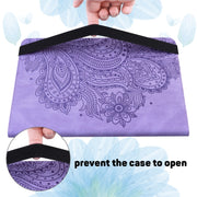 For Lenovo Tab M8 4th Gen TB-300FU Peacock Embossed Pattern Leather Tablet Case(Purple)
