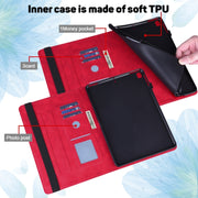 For Lenovo Tab P11 Gen 2 Peacock Embossed Pattern Leather Tablet Case(Red)
