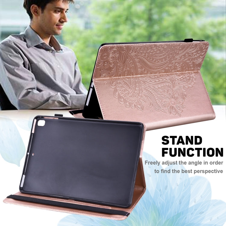 For Huawei MatePad SE 10.4 2022 Peacock Embossed Pattern Leather Tablet Case(Rose Gold) - Huawei by PMC TechLife | Online Shopping South Africa | PMC TechLife | Buy Now Pay Later Mobicred