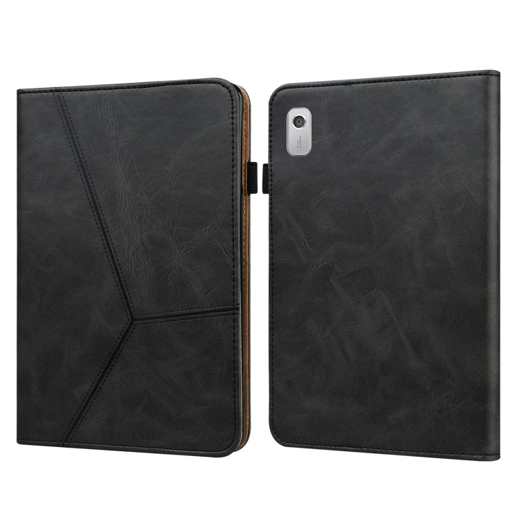 For Lenovo Tab M8 4th Gen TB-300FU Embossed Striped Leather Tablet Case(Black) - free shipping - PMC TechLife - Order now!