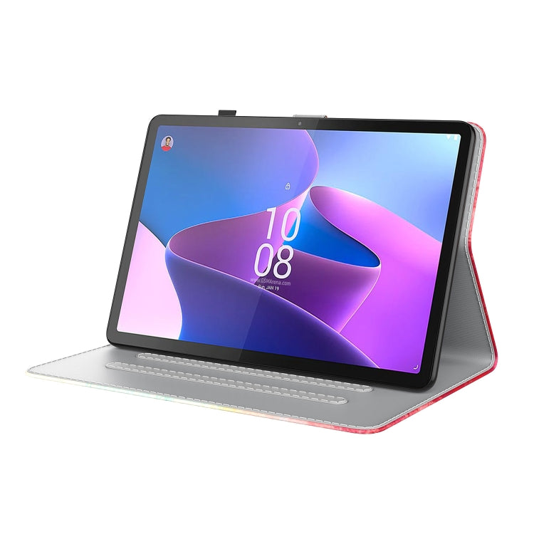 For Lenovo Tab P11 Gen 2 11.5 Watercolor Pattern Flip Leather Tablet Case(Spring Cherry) - Lenovo by PMC TechLife | Online Shopping South Africa | PMC TechLife | Buy Now Pay Later Mobicred