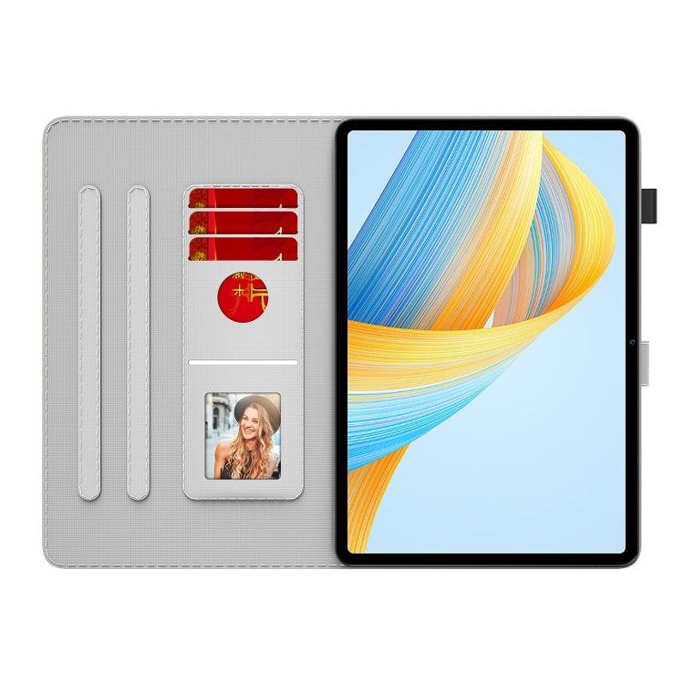 For Honor Pad V8 Pro Watercolor Pattern Flip Leather Tablet Case(Winter Snow)