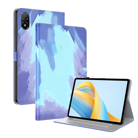 For Honor Pad V8 Pro Watercolor Pattern Flip Leather Tablet Case(Winter Snow)