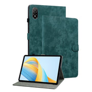 For Honor Pad V8 Pro Tiger Pattern Flip Leather Tablet Case(Dark Green)