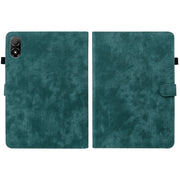 For Honor Pad V8 Pro Tiger Pattern Flip Leather Tablet Case(Dark Green)