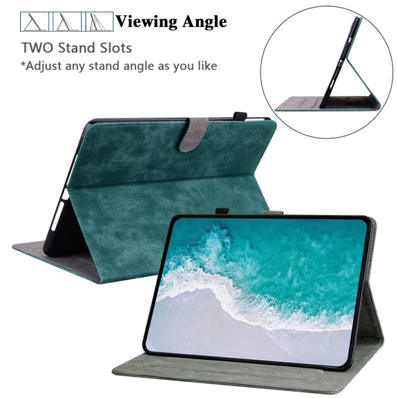 For Honor Pad V8 Pro Tiger Pattern Flip Leather Tablet Case(Dark Green)